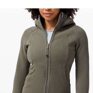 Lululemon Athletica Forest Green Zip-Up Jacket